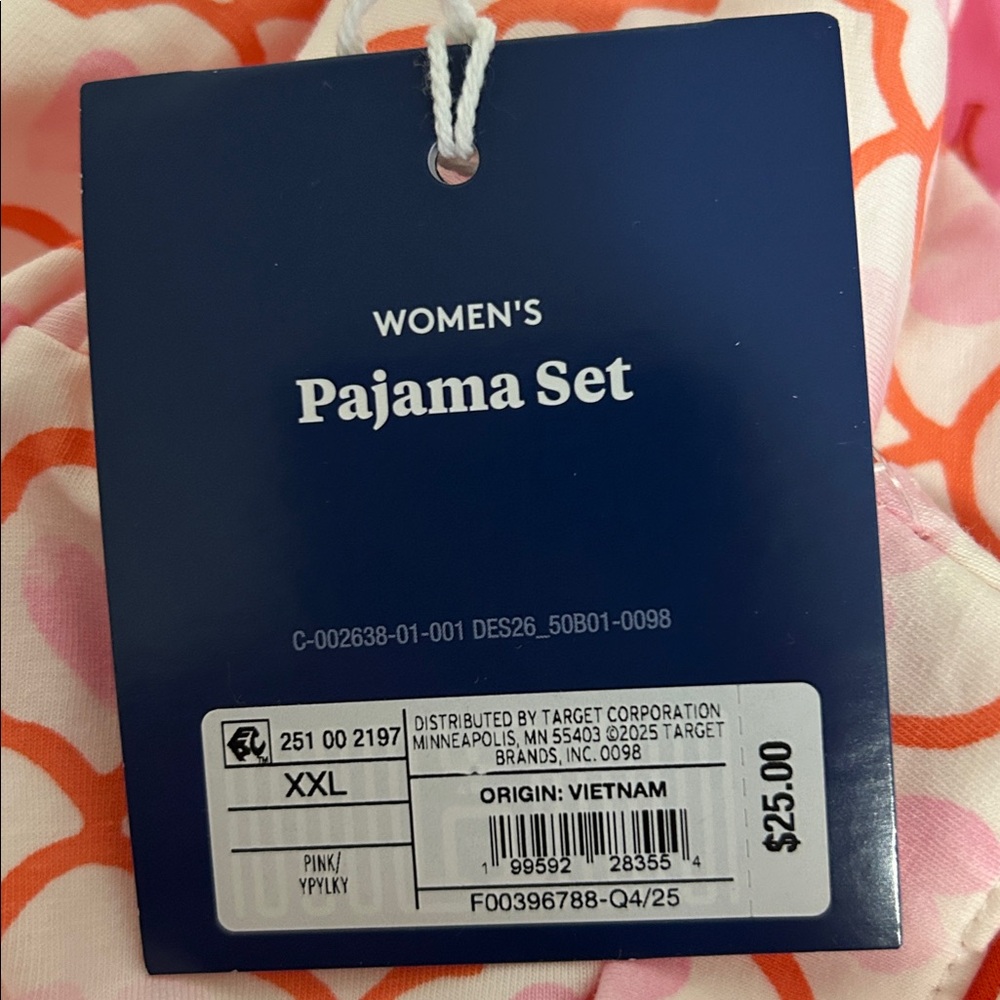 NWT Roller Rabbit X Target Geo Hearts Pajama Set XS or XXL - Picture 6 of 6